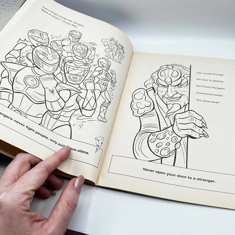MIGHTY MORPHIN POWER RANGERS ZORDON'S RULES poster and coloring book - Picture 10 of 11